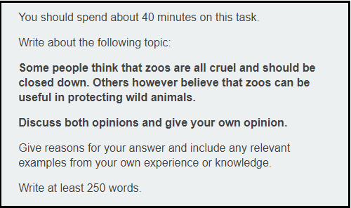 IELTS Writing Task 2: Chủ đề Animals
