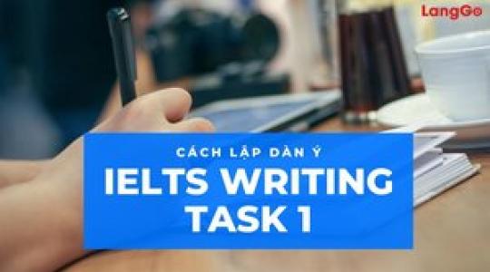 Cách lập dàn ý cho bài IELTS Writing Task 1 từ A-Z